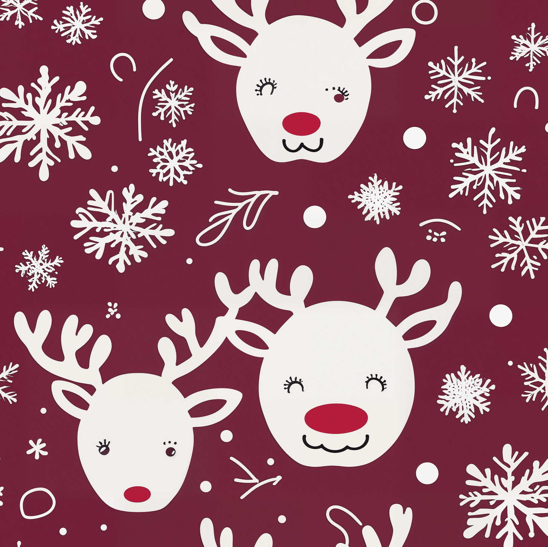 Sleigh All Day – Sassy Reindeer Wrapping Paper