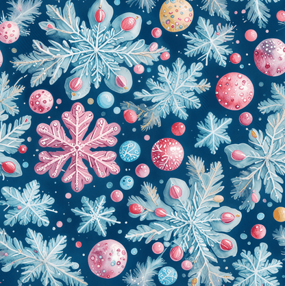 Frosted Glam – Snowflakes & Sparkle Wrapping Paper