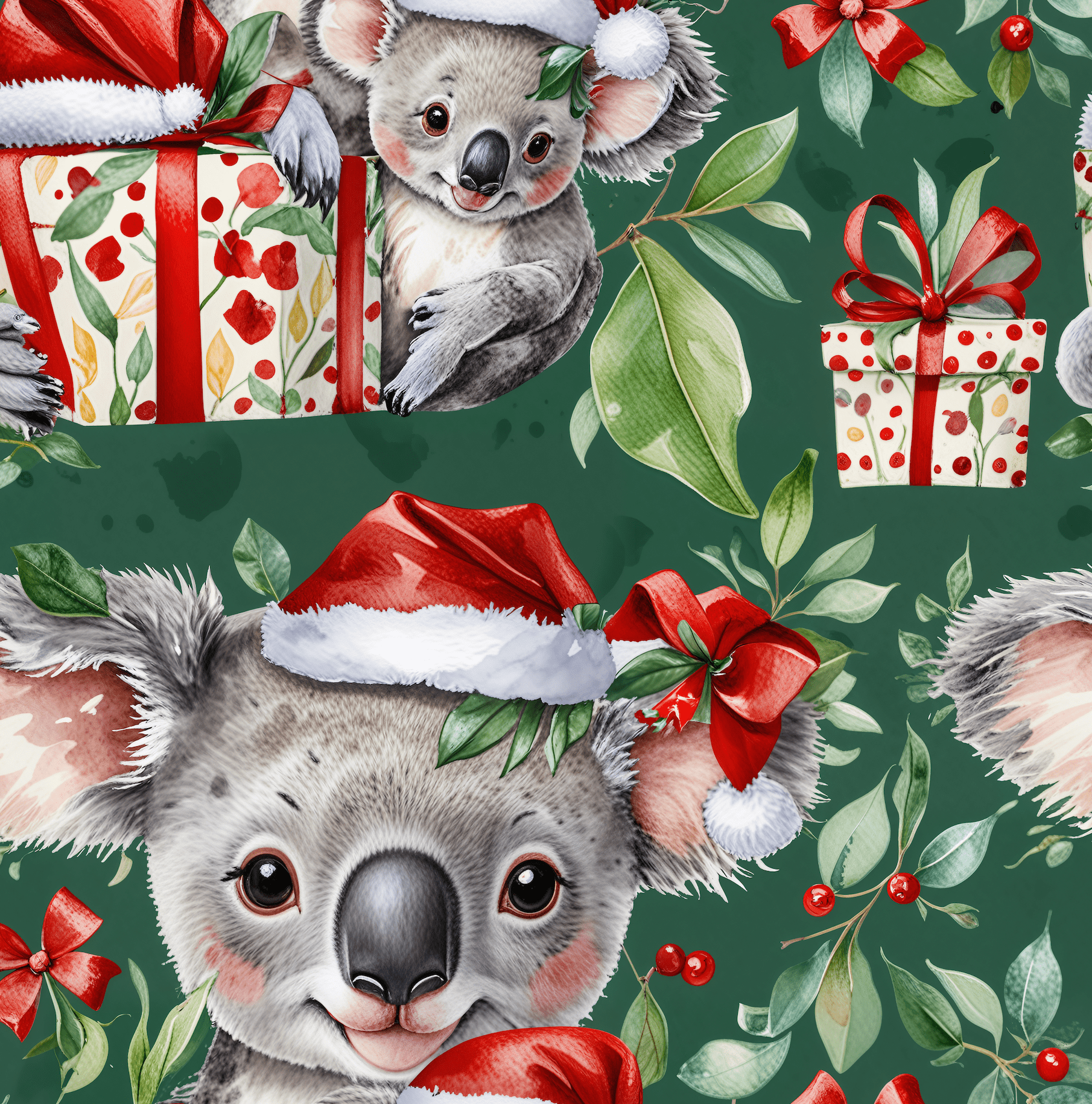 Koala - la - la - la! – Aussie Christmas Koala Wrapping Paper