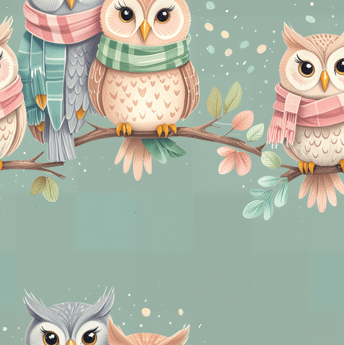 Owl-Themed Wrapping Paper, Whimsical Gift Wrap for All Occasions, Cute Animal Pattern, Eco-Friendly Gift Supplies, Birthday and Holiday Wrap