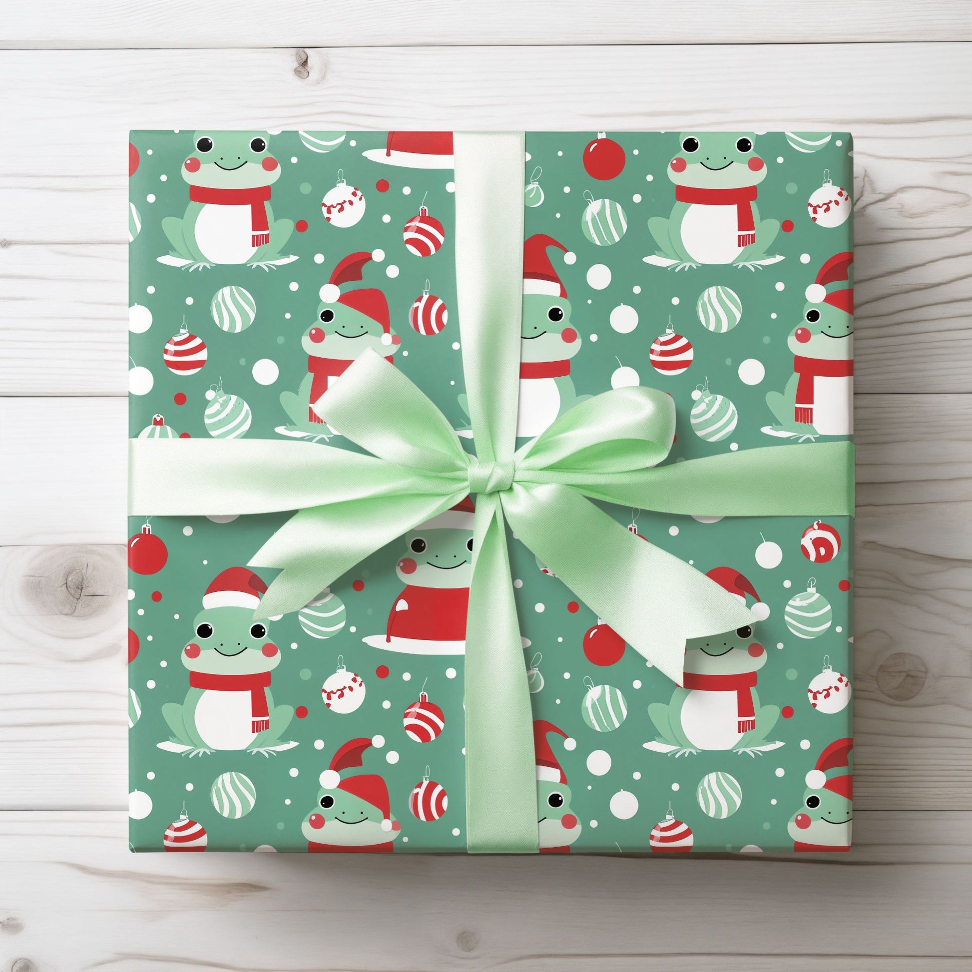Hoppy Holidays – Festive Frog Wrapping Paper That Jumps for Joy