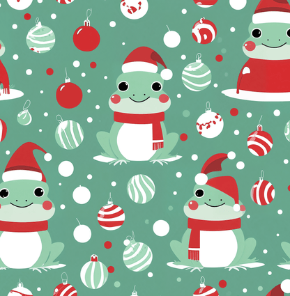 Hoppy Holidays – Festive Frog Wrapping Paper That Jumps for Joy