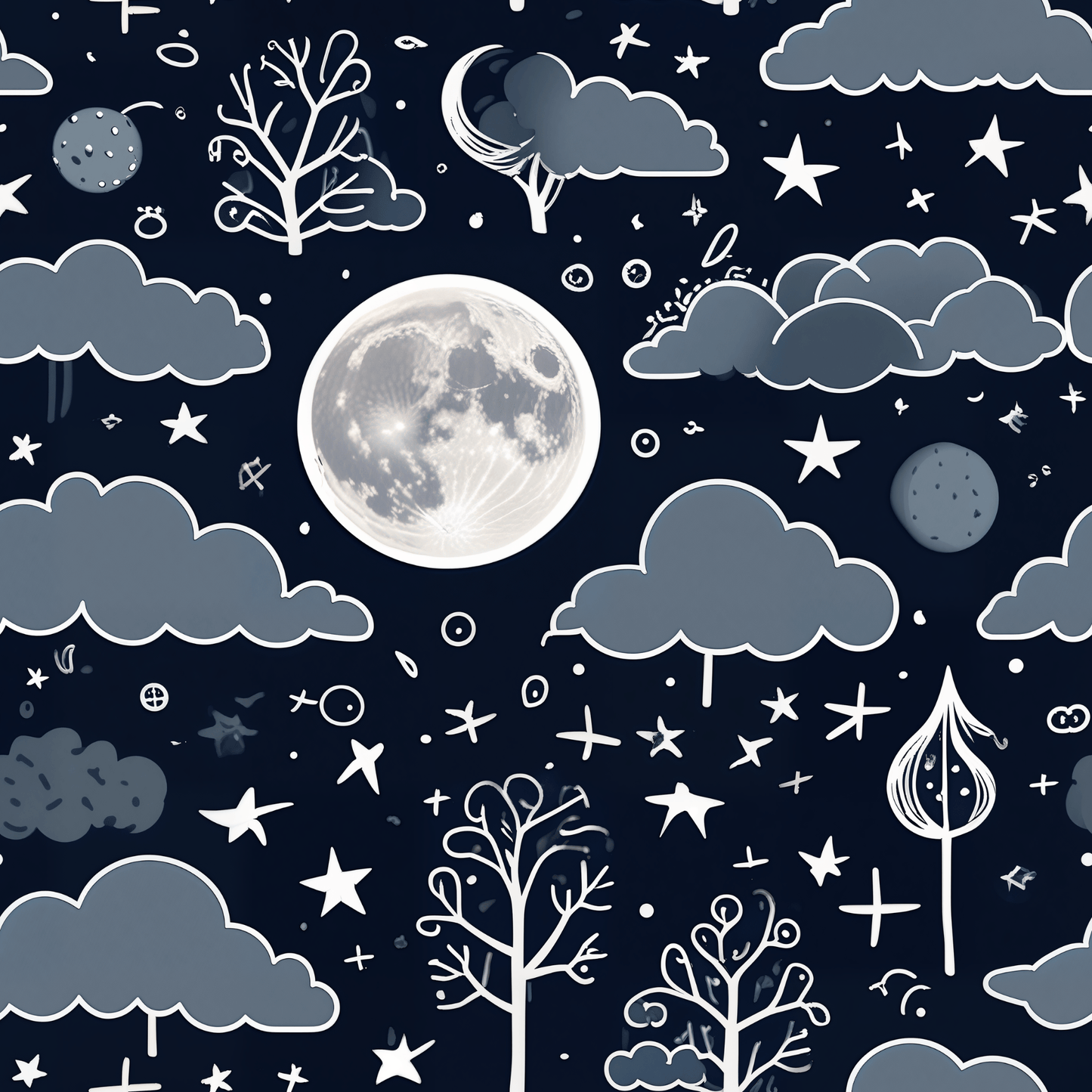 Celestial Woodland Sky Gift Wrap