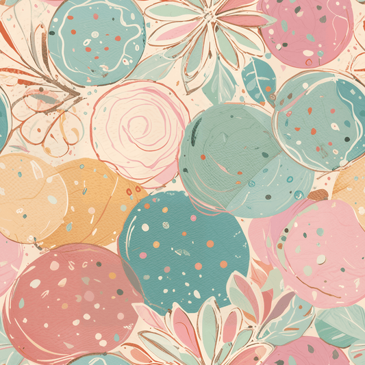 Wrapping Papers - Abstract Colorful Pastel Circles