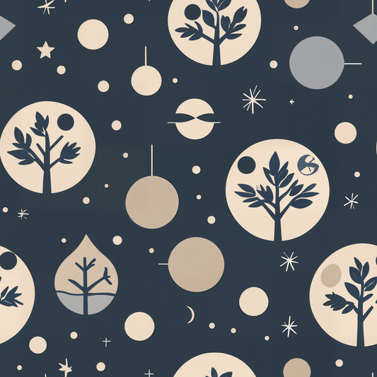 Stellar Stillness – Modern Holiday Wrapping Paper