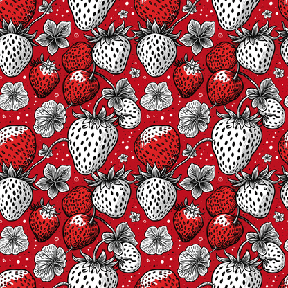 Berry Bold – Strawberry Pop Art Wrapping Paper