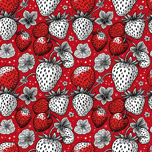 Berry Bold – Strawberry Pop Art Wrapping Paper