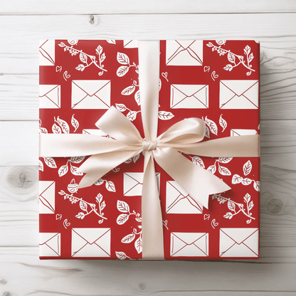 Love Notes – Envelope & Foliage Wrapping Paper