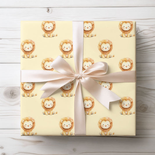 Little Roar – Cute Lion Wrapping Paper
