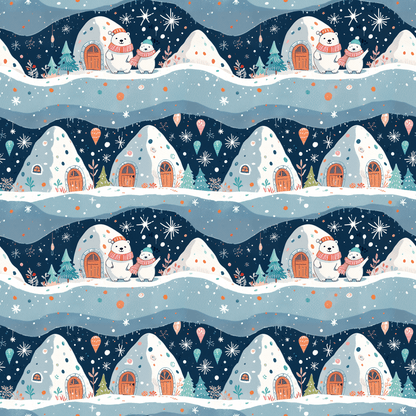 Igloo & Let Go – Polar Bear Village Wrapping Paper