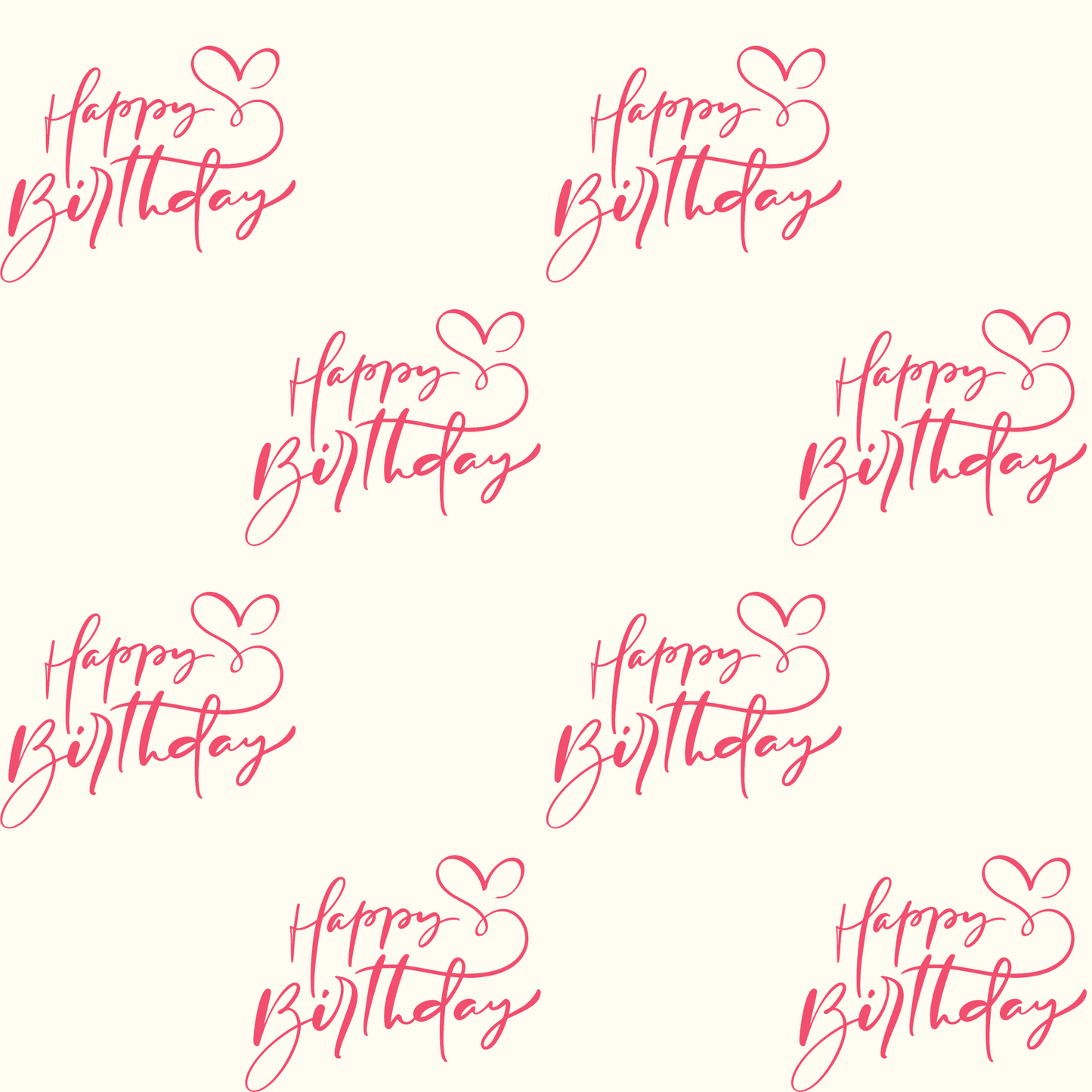 Tickled Pink Happy Birthday Wrapping Paper