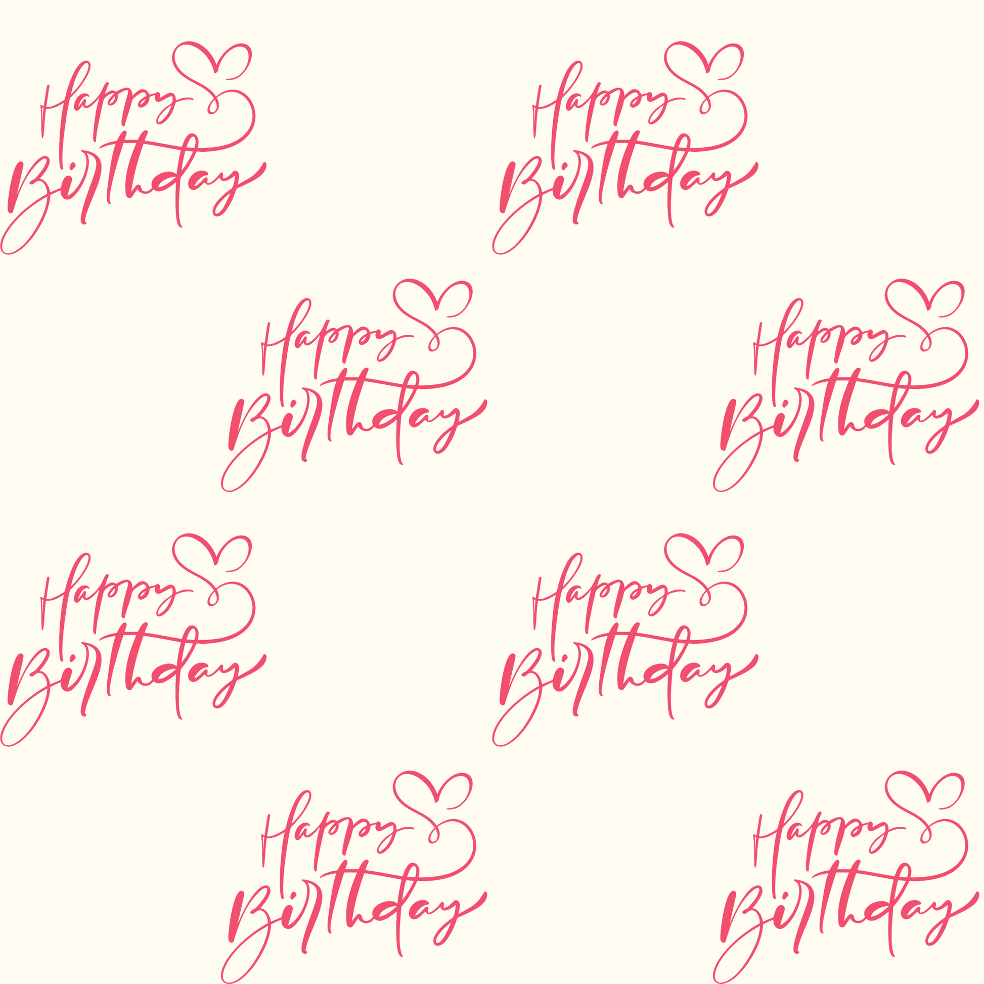 Tickled Pink Happy Birthday Wrapping Paper