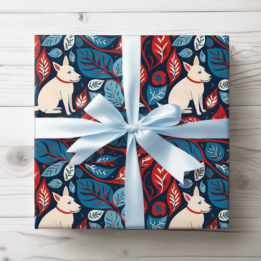 Botanic Pup Parade Wrapping Paper