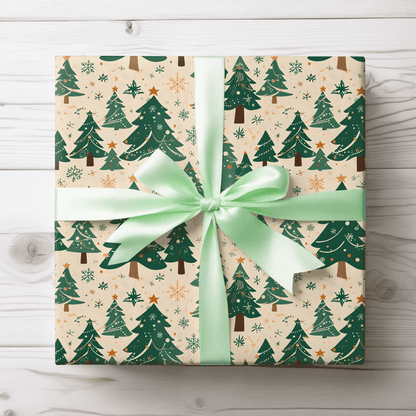 Tinsel Tannenbaum – Classic Christmas Tree Wrapping Paper