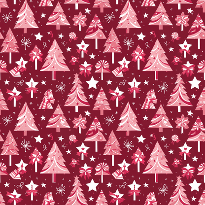 Peppermint Pop Parade – Bold Pink & Red Christmas Wrapping Paper