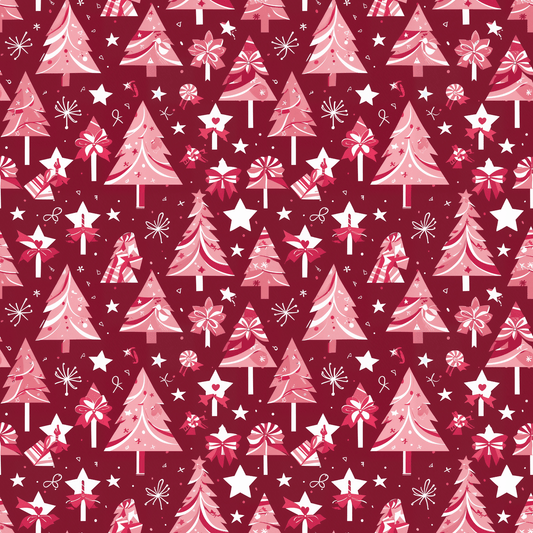 Peppermint Pop Parade – Bold Pink & Red Christmas Wrapping Paper