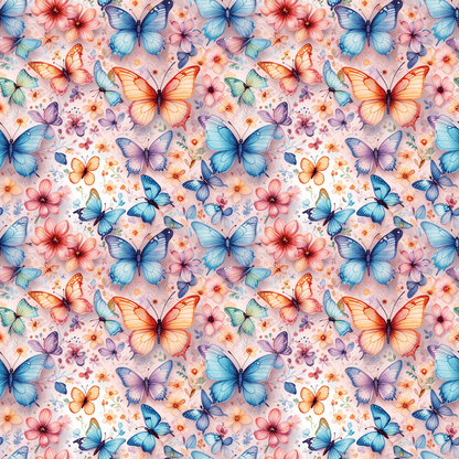 Butterfly Bloom Boom – Bold Garden Butterfly Wrapping Paper