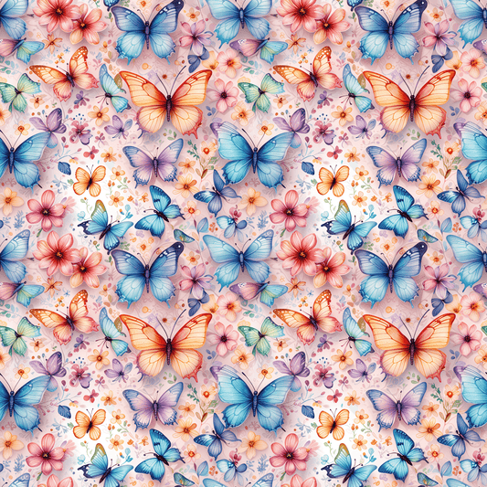 Butterfly Bloom Boom – Bold Garden Butterfly Wrapping Paper