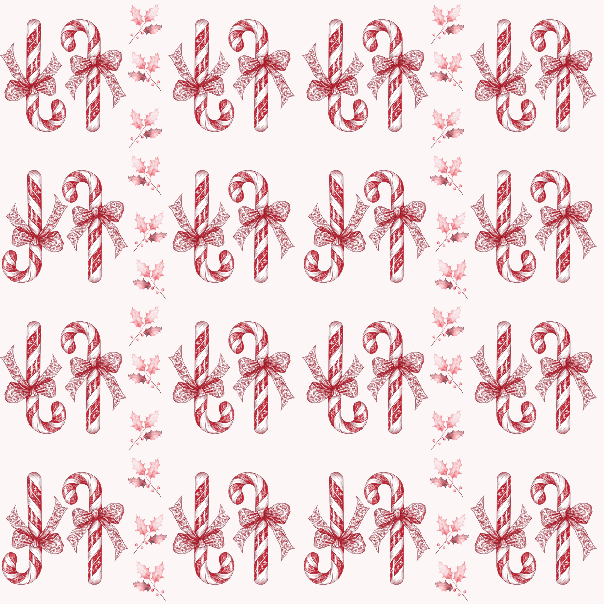Peppermint Snaps – Vintage Candy Cane Wrapping Paper