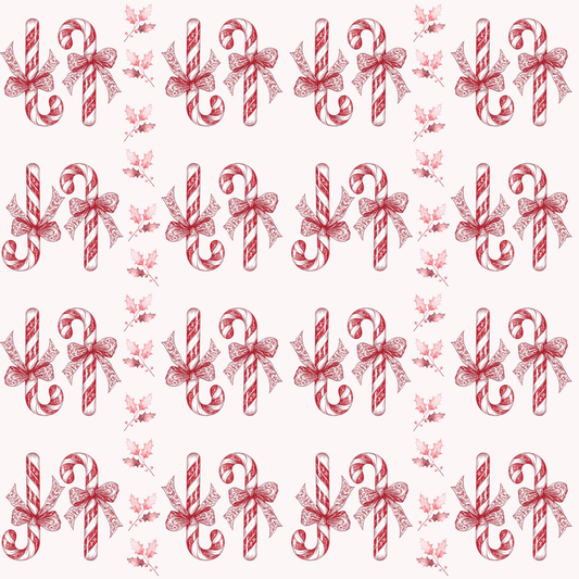 Peppermint Snaps – Vintage Candy Cane Wrapping Paper