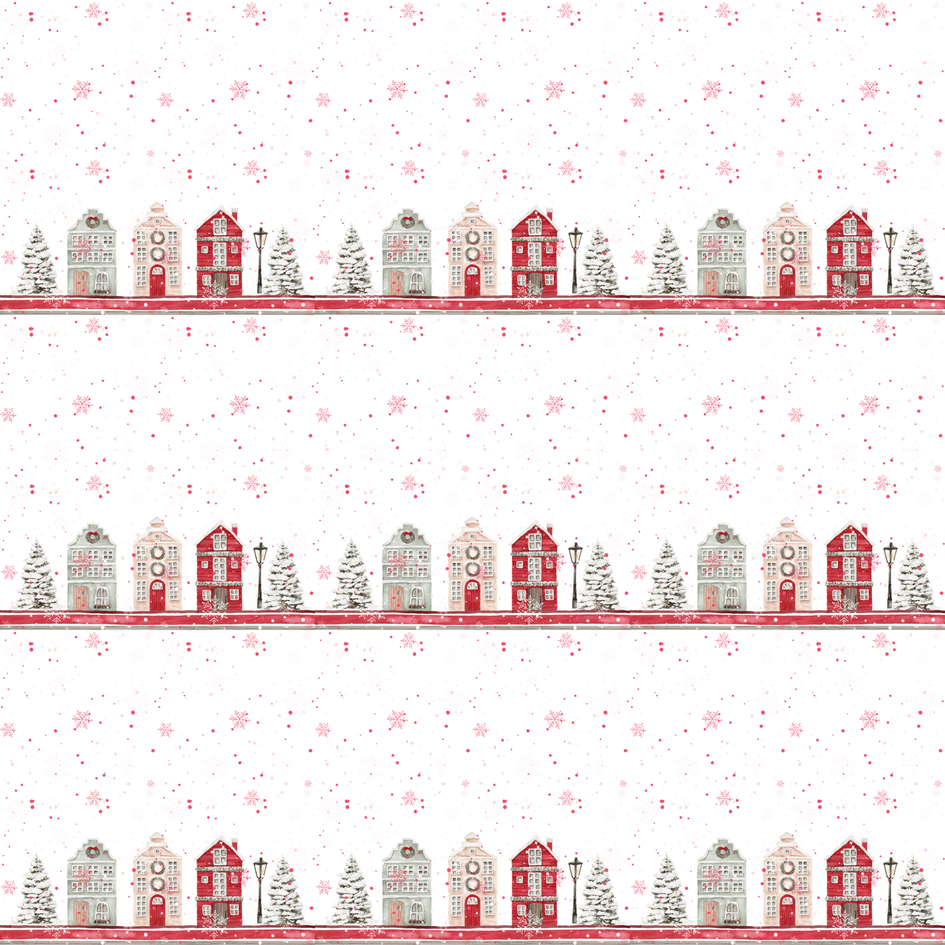 Merry Little Main Street – Holiday Village Wrapping Paper
