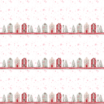 Merry Little Main Street – Holiday Village Wrapping Paper