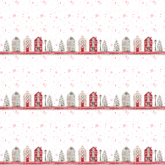 Merry Little Main Street – Holiday Village Wrapping Paper