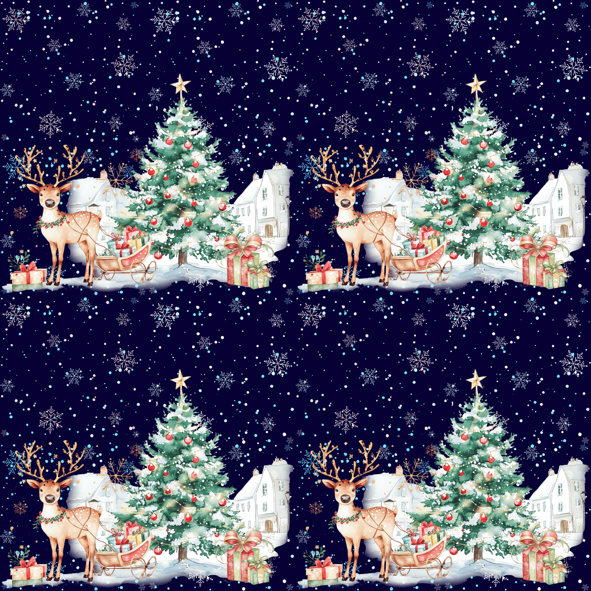 Merry Manor & Reindeer Magic – Luxe Holiday Wrapping Paper