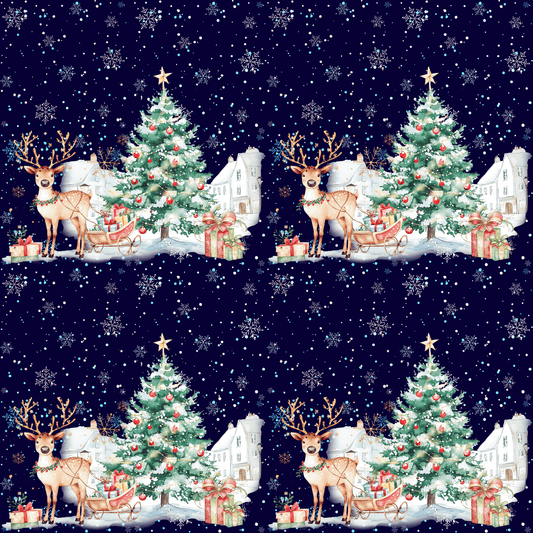 Merry Manor & Reindeer Magic – Luxe Holiday Wrapping Paper