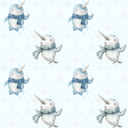 Narwhal Nuzzles – Arctic Cuteness Wrapping Paper