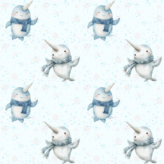 Narwhal Nuzzles – Arctic Cuteness Wrapping Paper