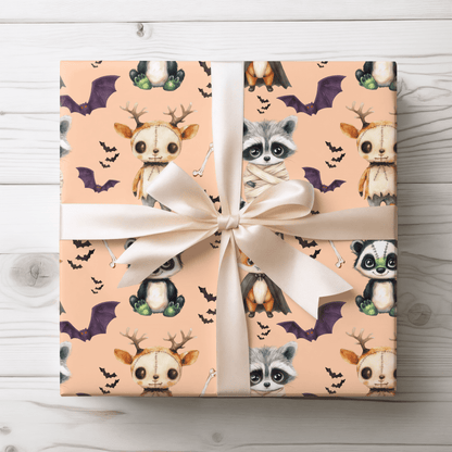 Boop or Boo – Halloween Critter Parade Wrapping Paper