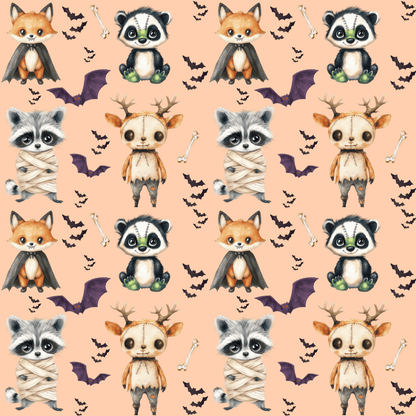Boop or Boo – Halloween Critter Parade Wrapping Paper