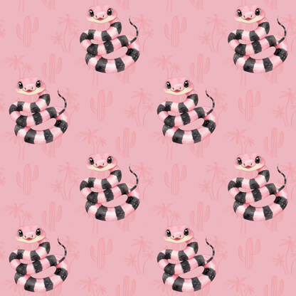 Sassy Serpentina – Pink Desert Snake Wrapping Paper