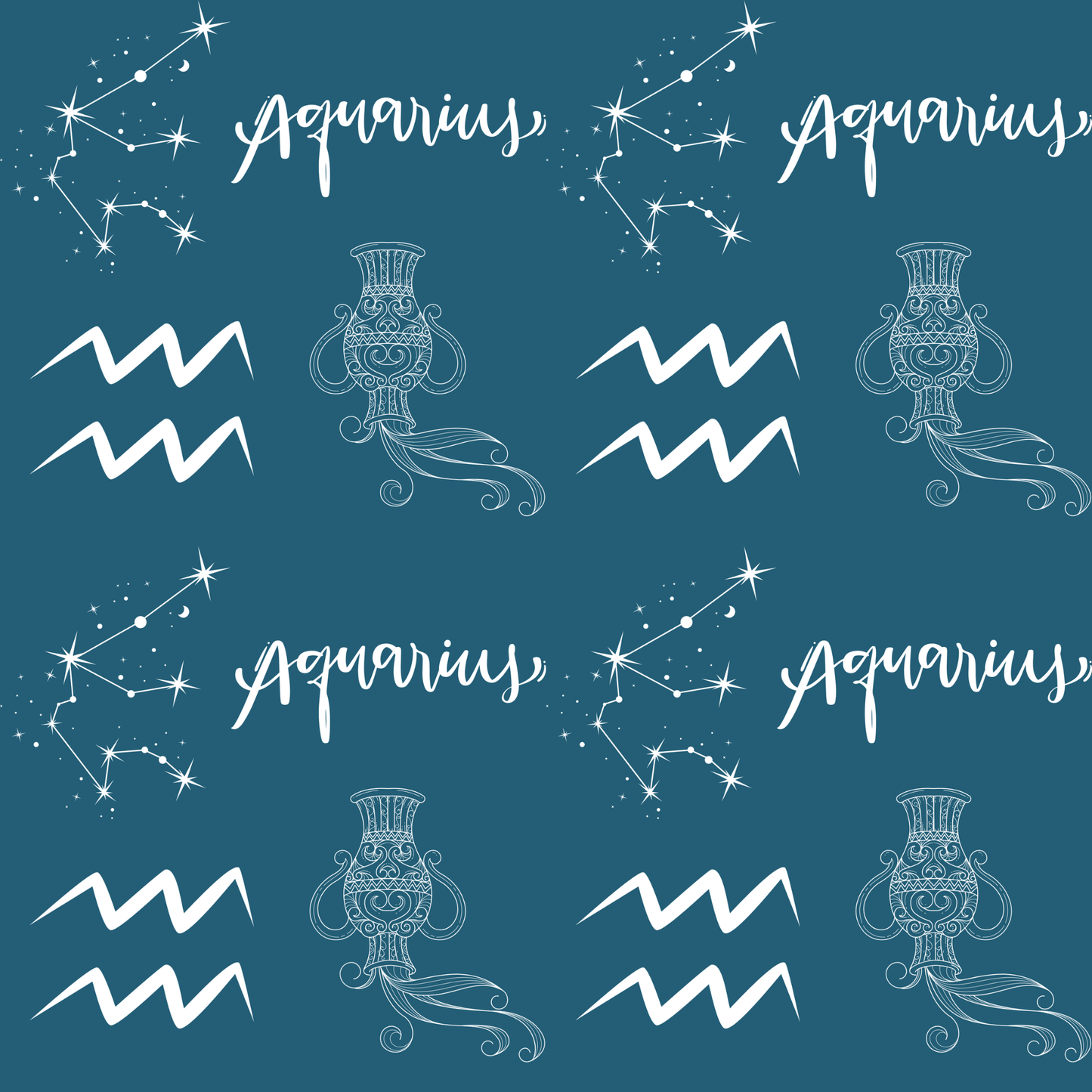 Pour Some Star On Me – Aquarius Zodiac Wrapping Paper