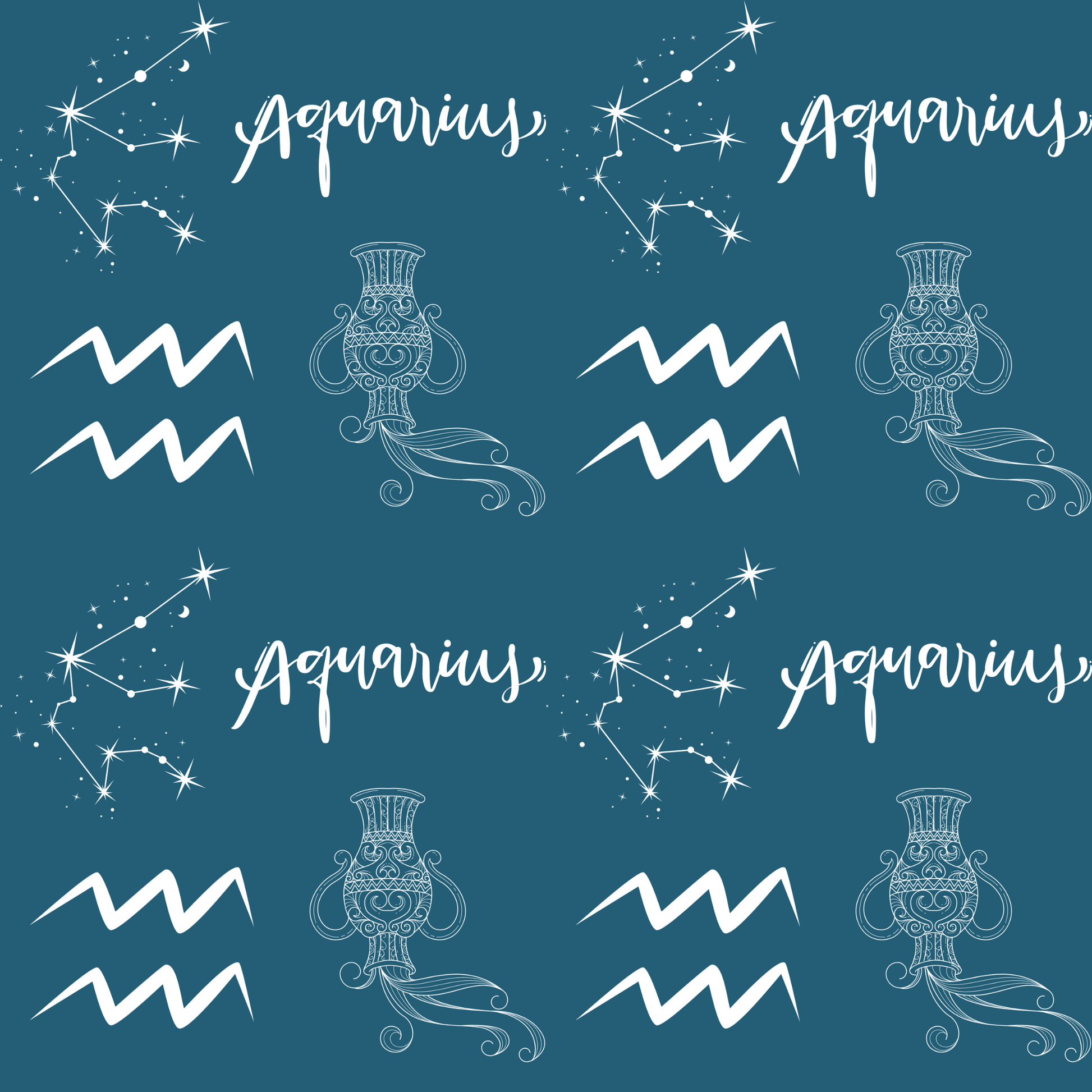 Pour Some Star On Me – Aquarius Zodiac Wrapping Paper