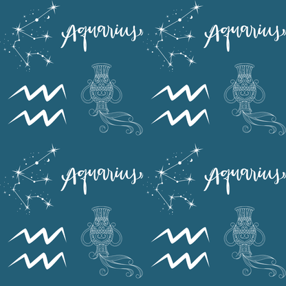 Pour Some Star On Me – Aquarius Zodiac Wrapping Paper