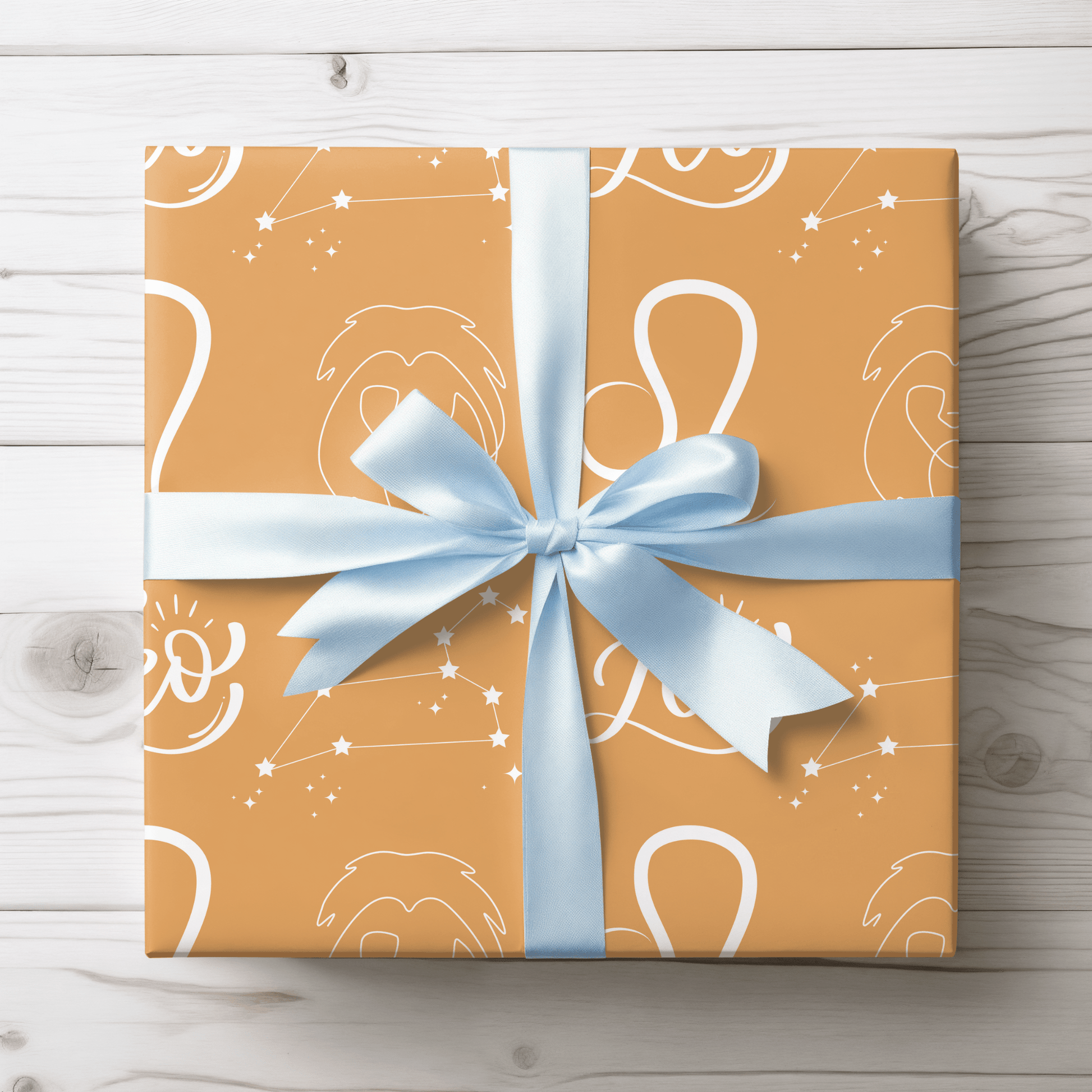 Hear Me Purr – Leo Zodiac Wrapping Paper