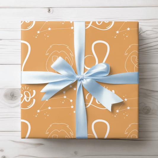Hear Me Purr – Leo Zodiac Wrapping Paper