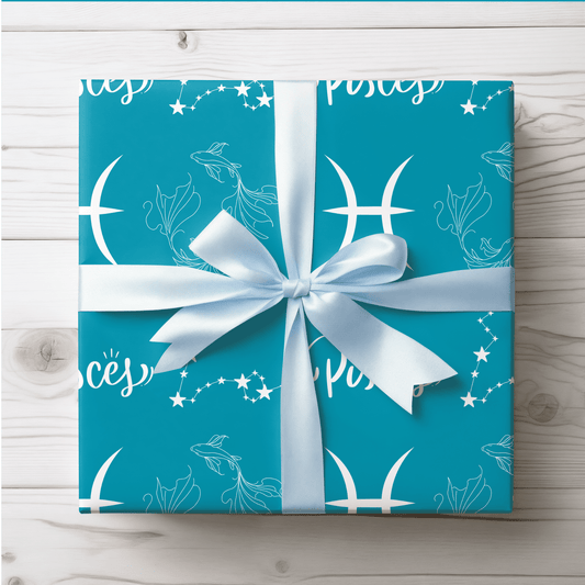 Go With the Glow – Pisces Zodiac Wrapping Paper