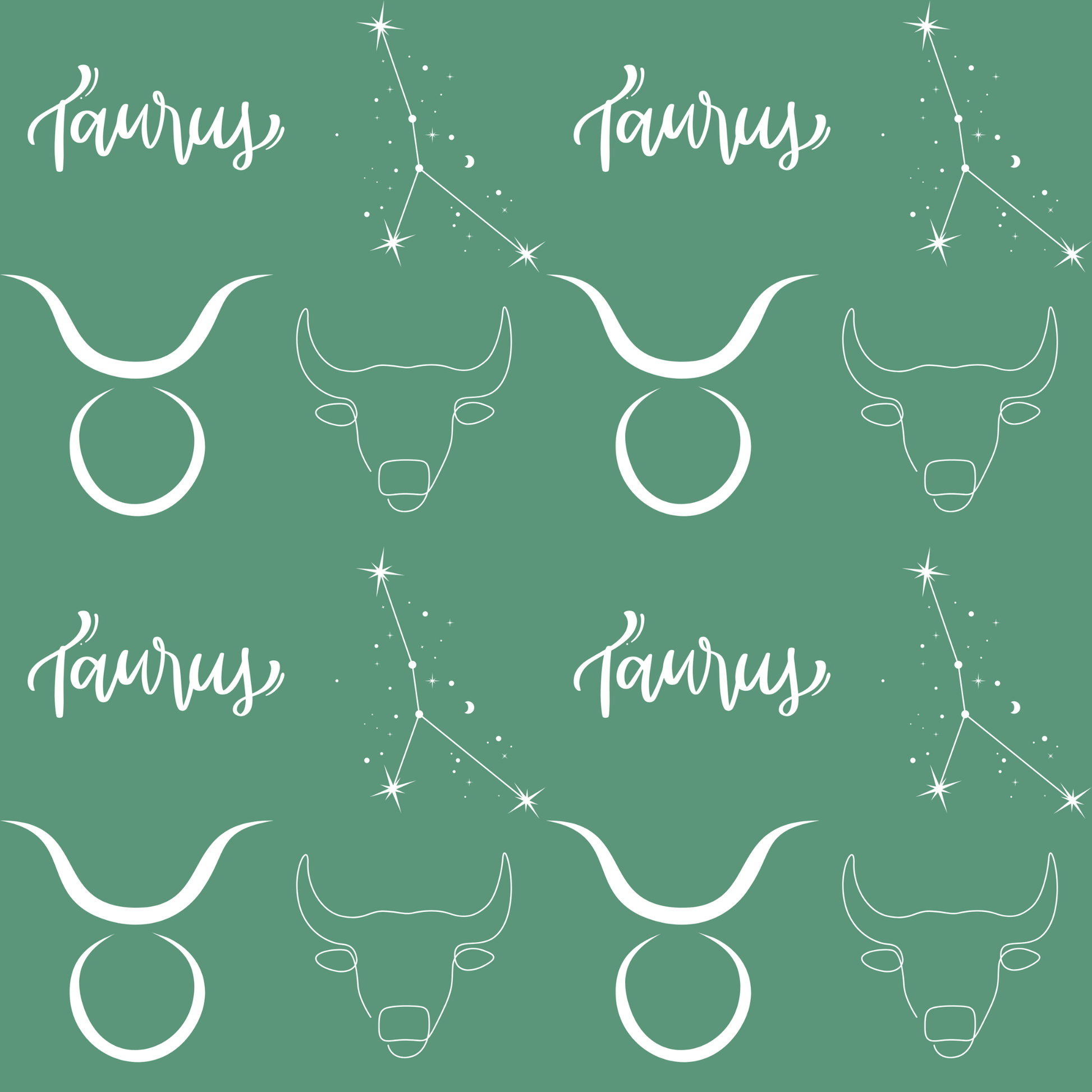 Grazed & Grounded – Taurus Zodiac Wrapping Paper