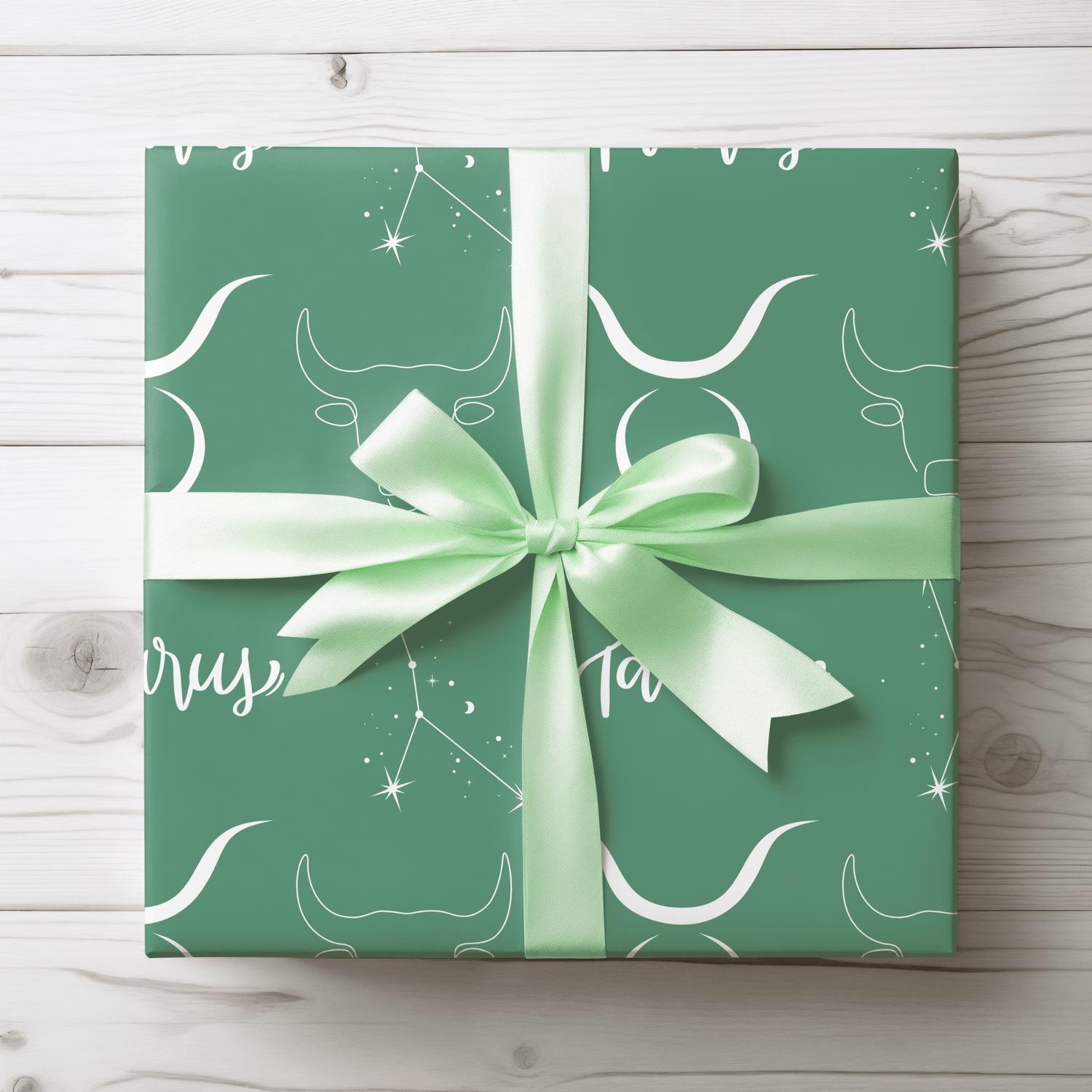 Grazed & Grounded – Taurus Zodiac Wrapping Paper