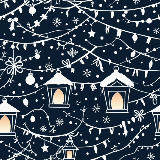 Lantern Glow – Cozy Lights Holiday Wrapping Paper