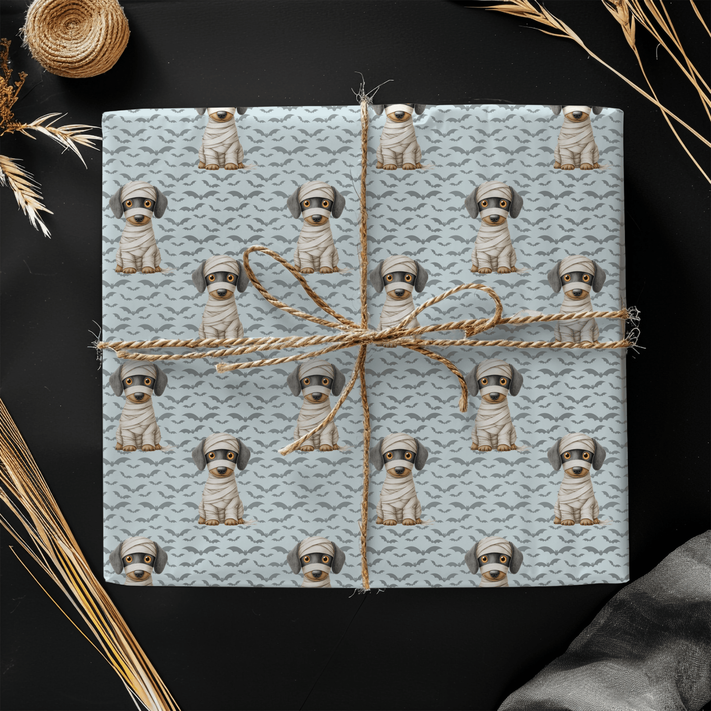 Mummy’s Little Howler – Halloween Dog Wrapping Paper