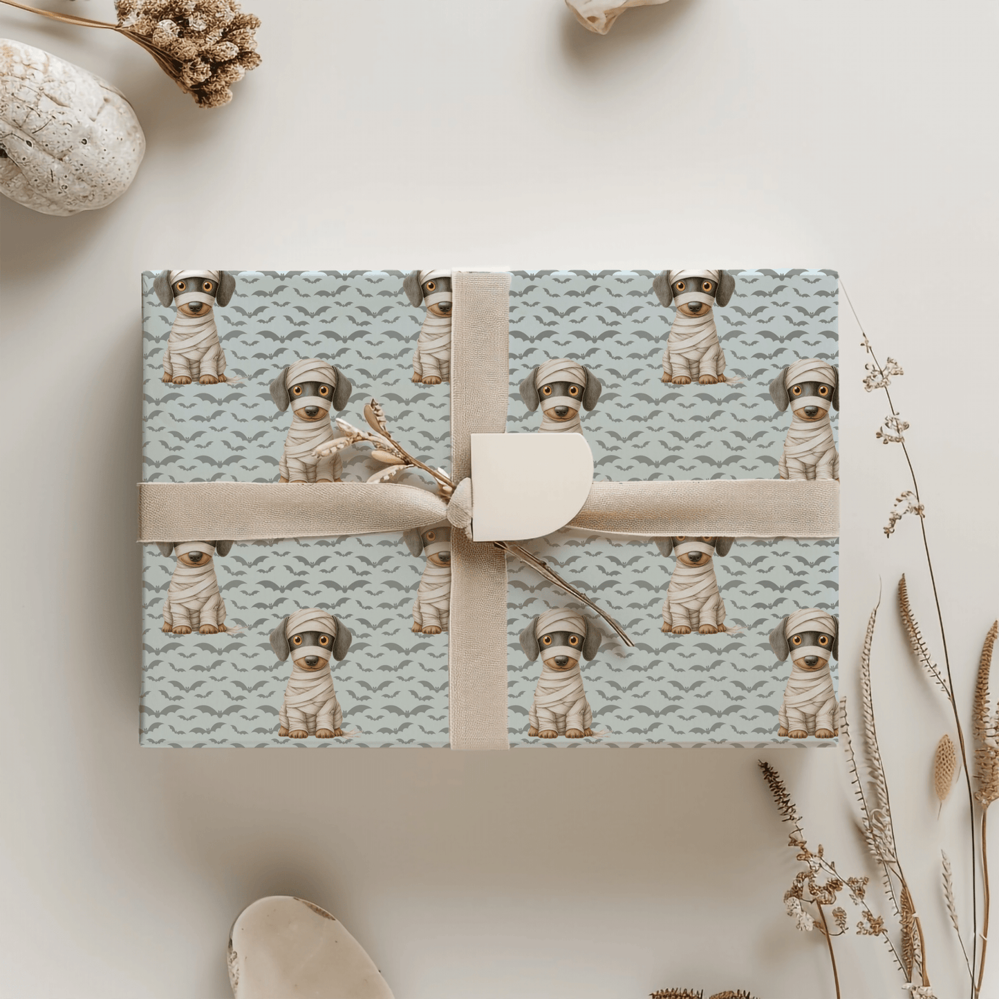 Mummy’s Little Howler – Halloween Dog Wrapping Paper