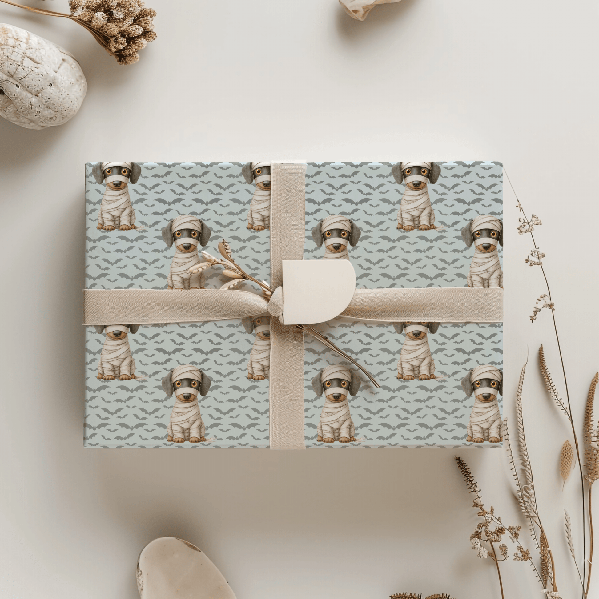 Mummy’s Little Howler – Halloween Dog Wrapping Paper