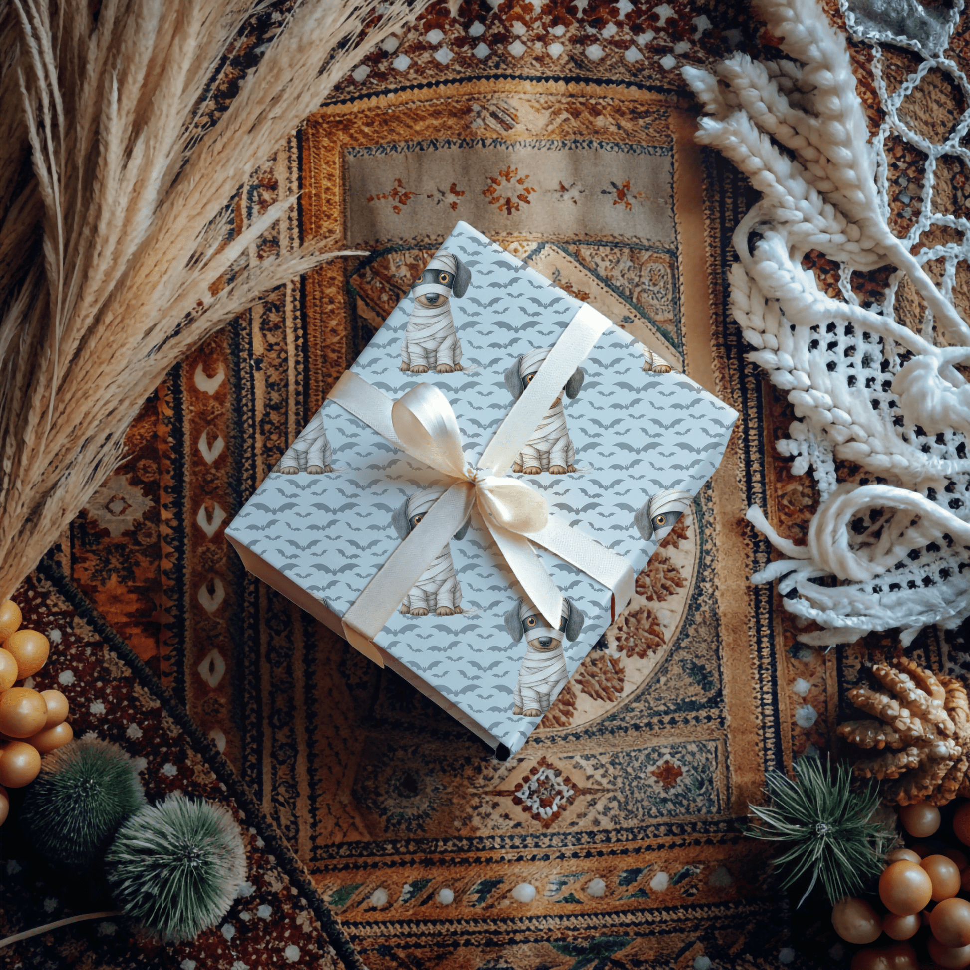 Mummy’s Little Howler – Halloween Dog Wrapping Paper