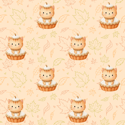 Pumpkin Meow - licious – Thanksgiving Kitty Pie Wrapping Paper