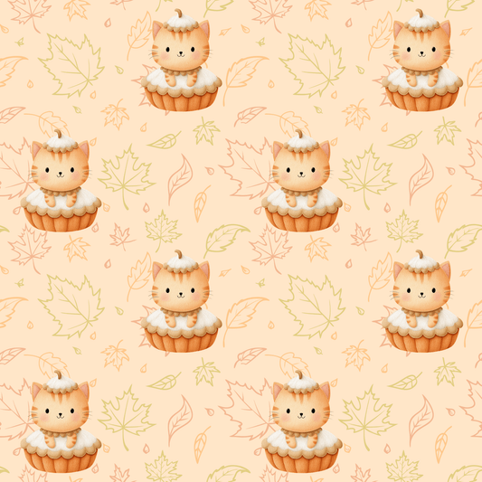 Pumpkin Meow - licious – Thanksgiving Kitty Pie Wrapping Paper