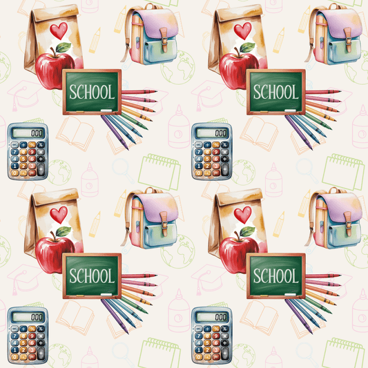 Class Act – Back - to - School Whimsy Wrapping Paper
